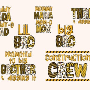 Boys Construction PNG Bundle, Boys Birthday PNG, Digger Png, Construction Png, Excavator Png, Tractor Png, Equipment Png, Construction Crew image 2