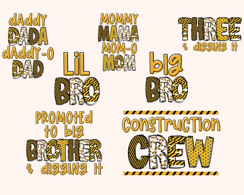 Boys Construction PNG Bundle, Boys Birthday PNG, Digger Png, Construction Png, Excavator Png, Tractor Png, Equipment Png, Construction Crew image 2