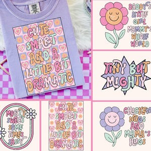 Y2K Girls Bundle PNG, Retro 90s Png, Little Girl, Snarky, Sassy, Sarcastic, Funny Kids PNG, Sublimation Download, Toddler Png, Cute Kids Png