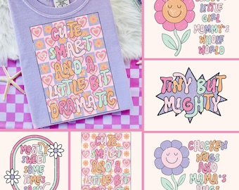 Paquete de chicas Y2K PNG, Retro de los 90, Niña pequeña, Sarcástica, Descarada, Niños divertidos PNG, Descarga de sublimación, Niño pequeño PNG, Niños lindos PNG