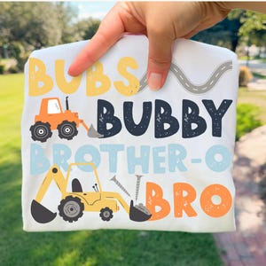 Bubs PNG, Construction Png, Brother Png, Bubby Png, Equipment Png, Truck Png, Tractor Png, Boys Png, Kids, Building Png, Craft for Shirt