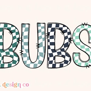 Bubs Doodle Checker PNG-sublimatie, kinderen sublimatie voor jongens retro peuter kleine jongen Big Little Brother grafisch digitaal ontwerp downloaden