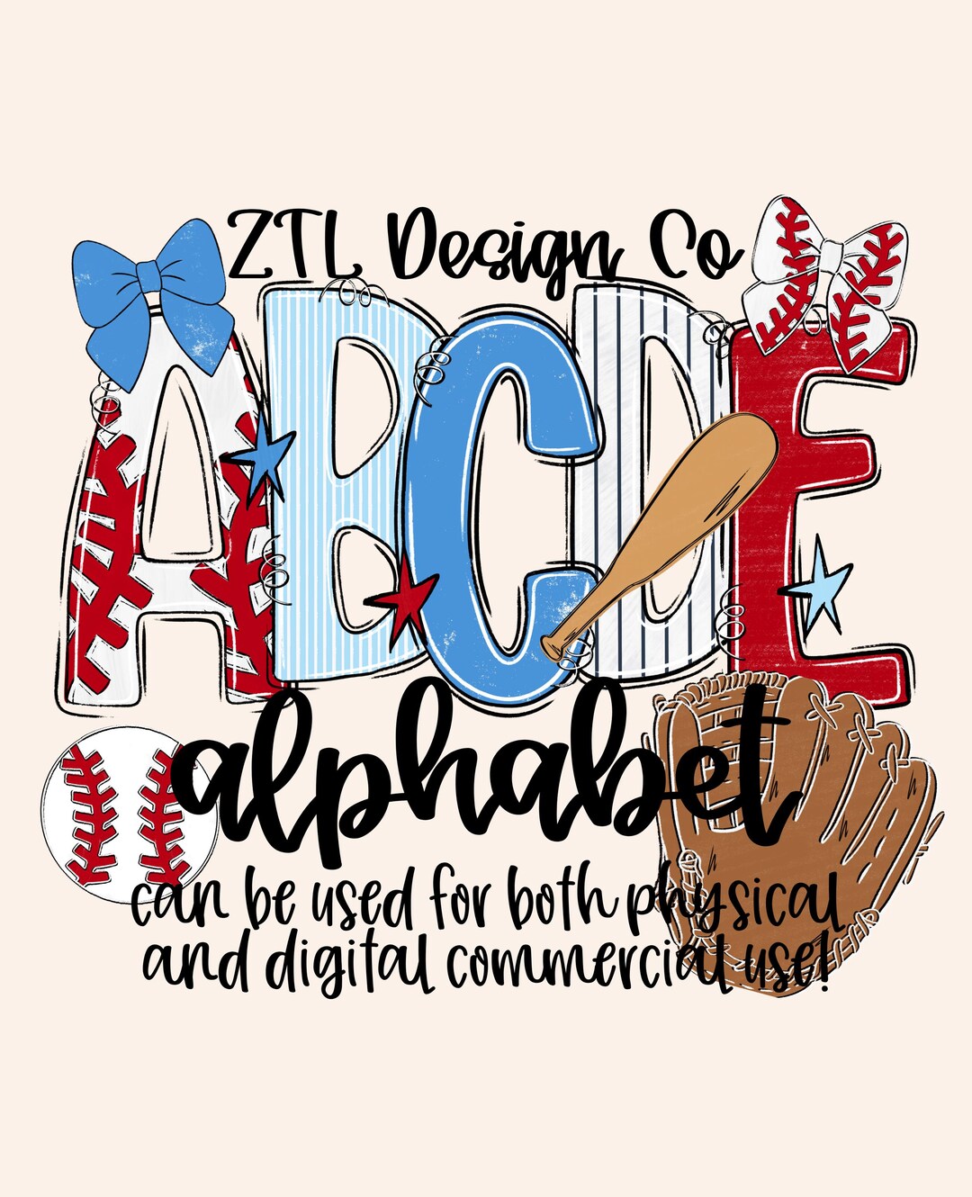 Baseball Alpha Set PNG, Stripes Sport Alphabet, Hand Drawn, Checkered ...