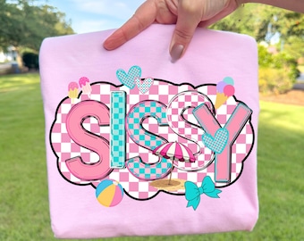 Sissy Beach Life PNG, Girly Png, Preppy Png, Summer Png, Pool Kids Png, Coquette Png, Popsicle Png, Ice Cream Png, Toddler Png, Checkered
