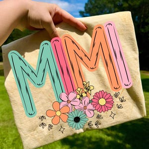 Paquete floral de mamá y abuela PNG, Tía floral PNG, Día de la Madre PNG, Camisa de Nana PNG, Flor de Mimi PNG, Gigi Floral PNG, Primavera PNG, Manualidades imagen 4