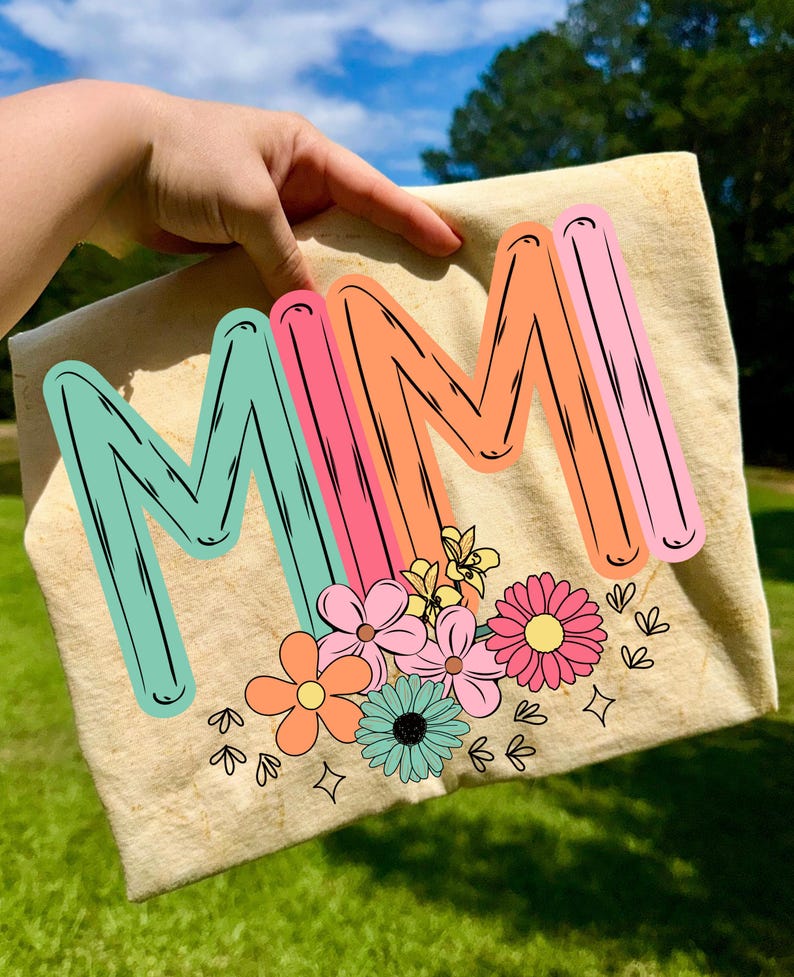 Paquete floral de mamá y abuela PNG, Tía floral PNG, Día de la Madre PNG, Camisa de Nana PNG, Flor de Mimi PNG, Gigi Floral PNG, Primavera PNG, Manualidades imagen 4