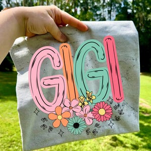 Paquete floral de mamá y abuela PNG, Tía floral PNG, Día de la Madre PNG, Camisa de Nana PNG, Flor de Mimi PNG, Gigi Floral PNG, Primavera PNG, Manualidades imagen 5