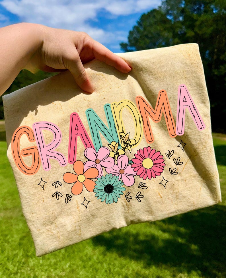Paquete floral de mamá y abuela PNG, Tía floral PNG, Día de la Madre PNG, Camisa de Nana PNG, Flor de Mimi PNG, Gigi Floral PNG, Primavera PNG, Manualidades imagen 7