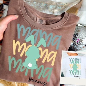 Mama Mini Easter SVG, Mommy and Me, Mama Png, Mini Png, Matching Mama and Me Png, Preppy Png, Boy Png, Toddler Png, Matching Png, Craft