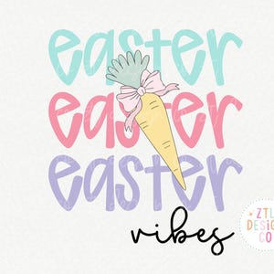 Vibrazioni pasquali digitali PNG SVG Sublimazione Cricut File di taglio Impilati Donne Bambina Bambini Coquette Fiocco Retro Trendy Graphic Design Stampabile