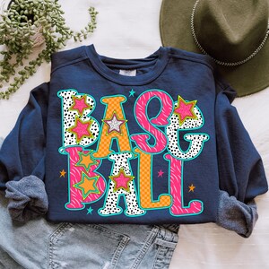 Baseball PNG, Ball PNG, Home Run Png, Swing Batter Batter Png, Sports Png, Neon Png, Preppy Png, Trendy Png, Girly Png, Athletic Png, Craft image 4