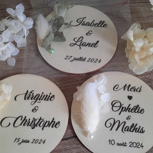 Personalized wooden magnet