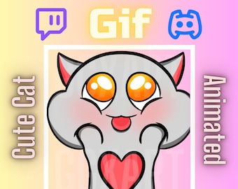 Cute Cat Animated Emote