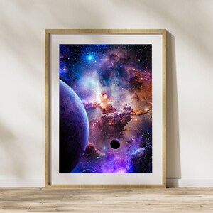 Sofortdownload | Space Art Poster | Planeten Poster | Kosmische Wandkunst | Poster Wall Art Print | Poster Nebelfleck | Poster Kunst Geschenk | Sci-Fi Kunst