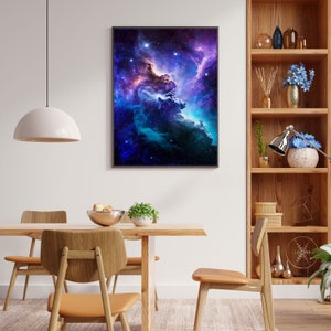 Wall Decor | Digital Art Print | Space Art | Nebula Printable Wall Art | Photo Poster Art Gift | Instant Download