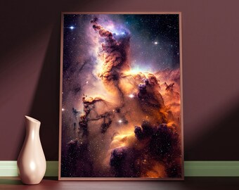 Nebula Space Art Print | Cosmic Wall Decor (Digital Download)