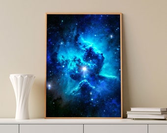 Nebula Space Art Print | Cosmic Wall Decor (Digital Download)