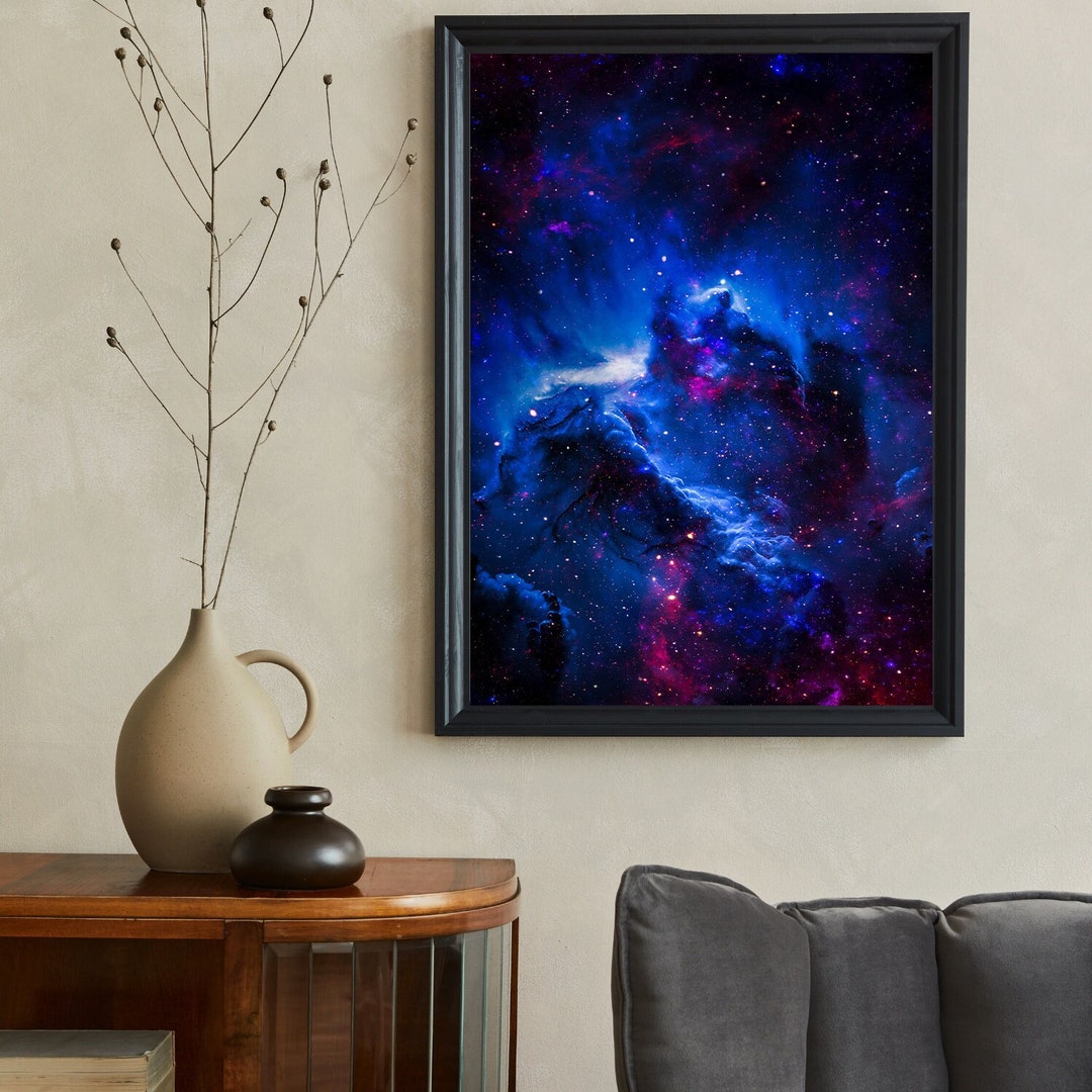 Colorful Nebula Art Print | Cosmic Galaxy Wall Decor (digital Download ...