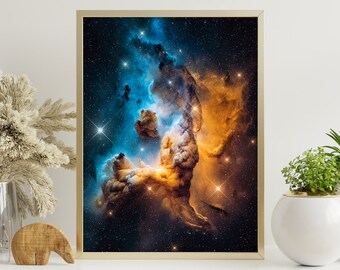 Nebula Space Art Print | Cosmic Wall Decor (Digital Download)