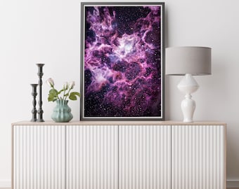 Nebula Weltraum Kunst Poster | Celestial Wall Decor (Digitaler Download)