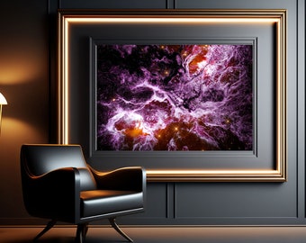 Nebel Kunstdruck | Cosmic Galaxy Poster, himmlische Wanddeko