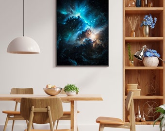 Nebula Space Art Print | Cosmic Photo Poster (Digital Download)