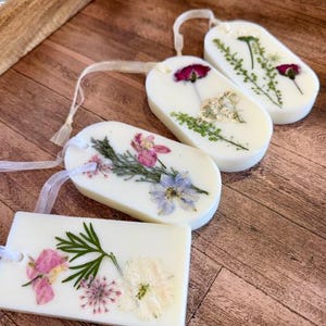 Scented Soy Wax Sachet Tablet Freshener With Dried Flowers Aromatherapy ...
