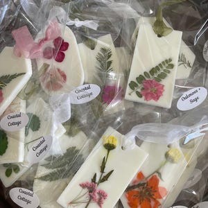 Scented Soy Wax Sachet Tablet Freshener With Dried Flowers Aromatherapy ...