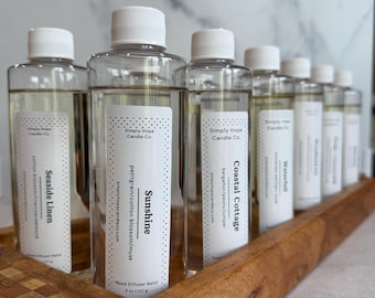 Reed Diffuser Refill, Reed Diffuser Oil Refill, All Natural, Non-Toxic 8oz. With Reeds,