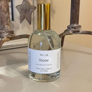 Body Spray | Hair & Body Mist | 3 oz. | Stone | Multi Purpose | Room and Linen Spray | Unisex