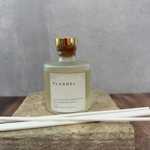 Flannel Reed Diffuser – Almond, Coriander, Leather & Woods | Simply Hope Candle Co