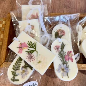 Scented Soy Wax Sachet Tablet Freshener With Dried Flowers Aromatherapy ...