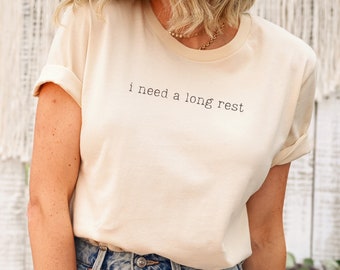 Long Rest | Funny D&D T-Shirt | Minimalist DnD Tee | Funny RPG Shirt | Dungeons and Dragons Inspired Tee | Gift for DnD Players