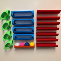 MARBLE RACETRACK SYSTEM - Modular Marble Run System: Customizable Stem ...