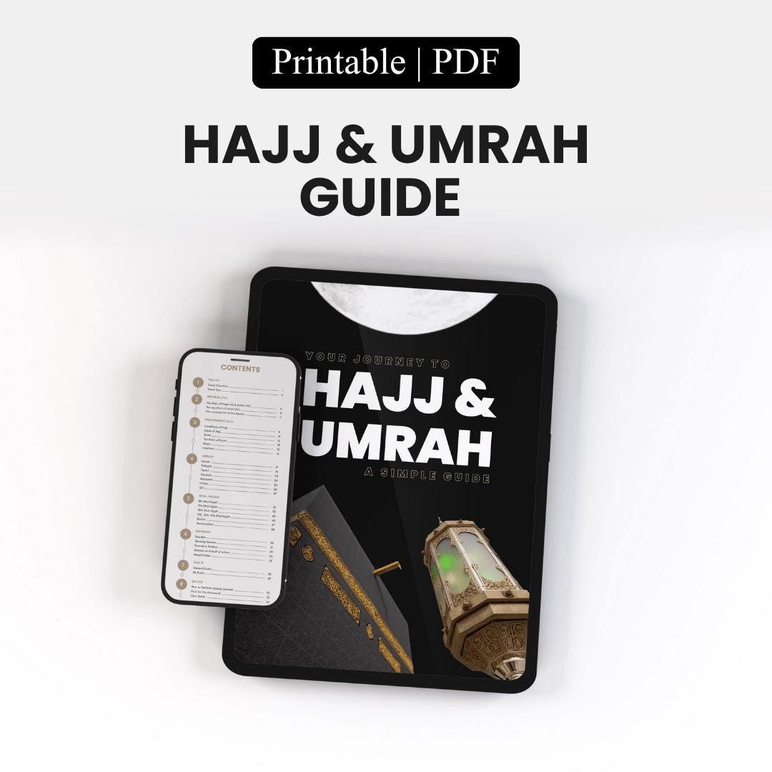 Umrah Checklist.pdf Hajj and Umrah Guide, Step-by-step Pilgrimage, Travel Checklist ...