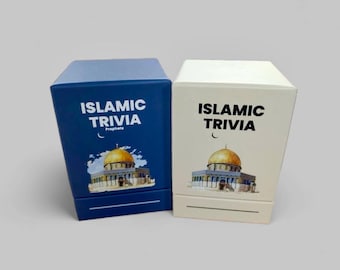 Islamic Trivia Card Game, Prophets & Seerah, Family Fun (Set of 2), Eid gift, Ramadan quiz