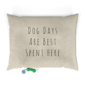 Dog Days Dog Bed, Dog Pillow, Dog Furniture, Chic Decor,  Statement Living Room Art, Geometric Art