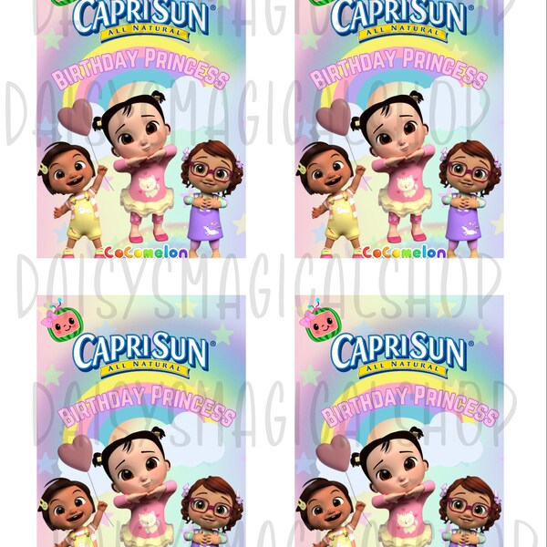 Coco Girl Capri Sun Label