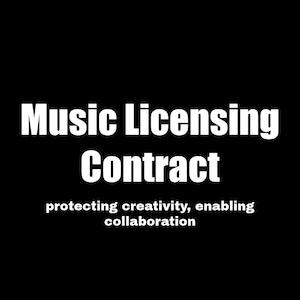 Musiklizenzvertragsvorlage Anpassbare Geschäftsvereinbarung Musikvertrag