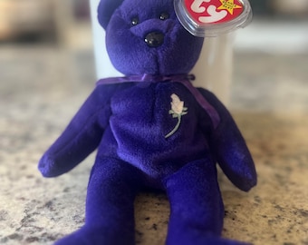 Ty Beanie Babies Princess Diana Bear PRESTINE condition RARE