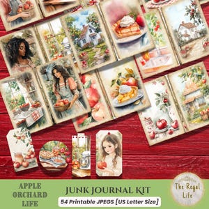 Apple Orchard Junk Journal Kit: Fall Printable Ephemera (Digital Download)