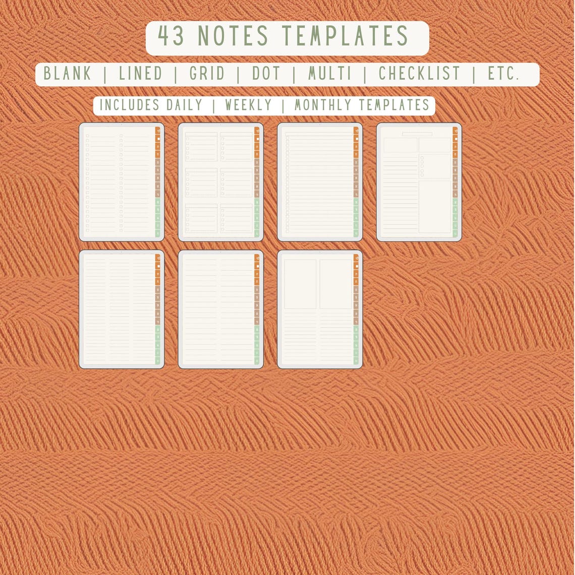 Autumn Digital Notebook With Stickers for Goodnotes and PDF Annotation ...