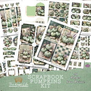 Rustic Autumn Junk Journal: Vintage Ephemera, Pumpkin Patch (Digital Download)