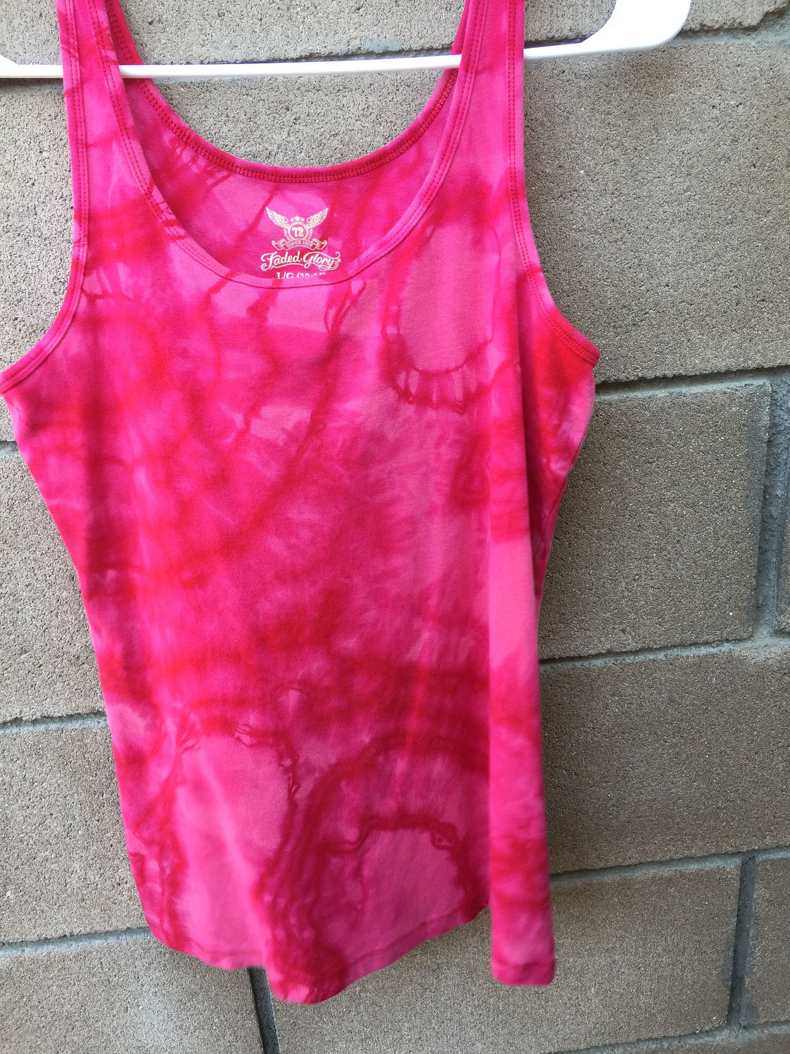 Hot Pink Tie Dye Tank Top - Etsy