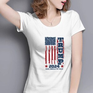 Trumpf geschossen unterstützendes Tshirt für Frauen Fan von Trumpf 2024 Sammlung Trumpf schießen Wahl Wähler Shirt für Dame indossed trumpf Kleid für patriotisch