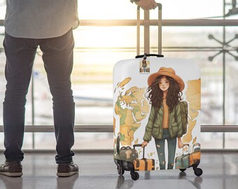 Ensemble d'étiquettes de housse de bagage personnalisées pour housse de valise cadeau touristique avec étiquette comme étiquette cadeau pour emballage imperméable de voyageur pour article cadeau de jeunes mariés