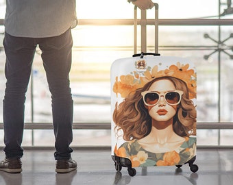 Cover and Tag for Travelers Suitcase Luggage Wrap Suitcase Protector for Your Travel Needs Unique Honeymoon Gifts for Newlyweds