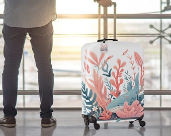 Housse et étiquette pour valise de voyage Emballage de bagage Protecteur de valise pour vos besoins de voyage Des cadeaux de lune de miel uniques pour les jeunes mariés