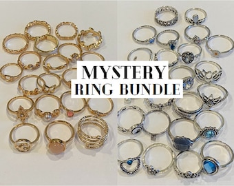 Mystery Ring Bundle: gold, silver, or y2k rings