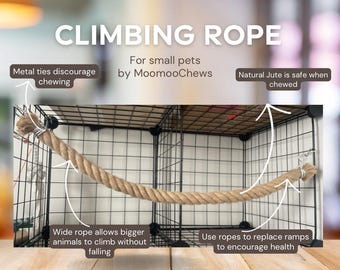 Cage Climbing Ropes - Exercise Rope Small Animal Cage